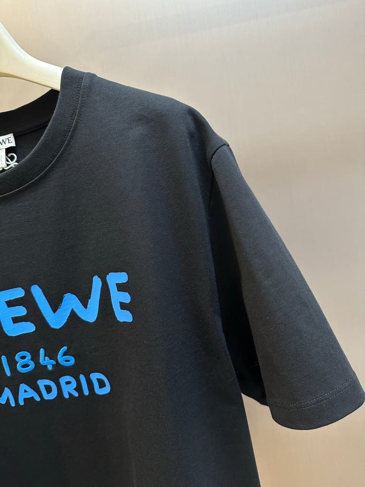 Loewe 1846 Anniversary Ghost Crewneck T-Shirt – Spring/Summer Collection in Black