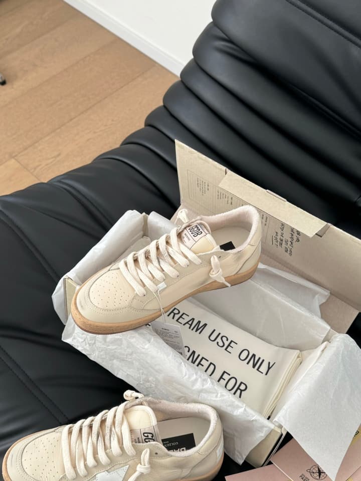 Golden Goose Graffiti Distressed Sneakers – 2024 Collection in Off-white Grey
