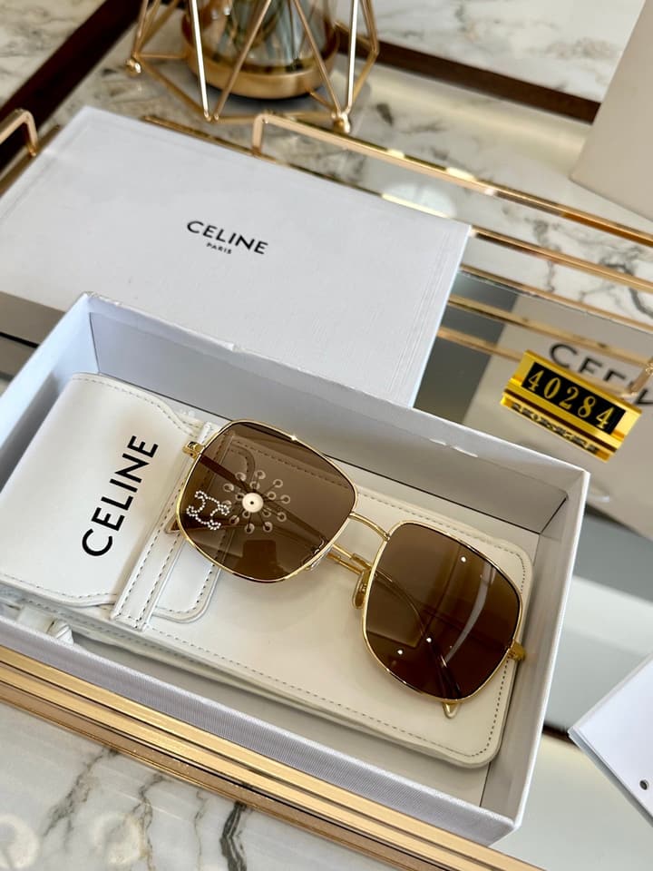 Celine Polarized Acetate Sunglasses
