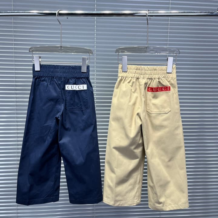 Gucci Detail Trousers – 2025 Collection in Khaki Trousers