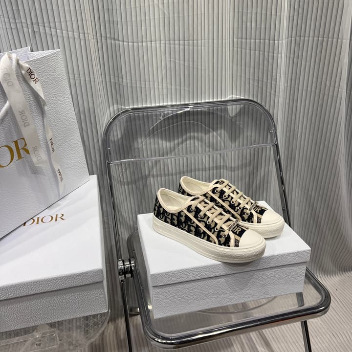 Dior Classic Embroidered Casual Sneakers