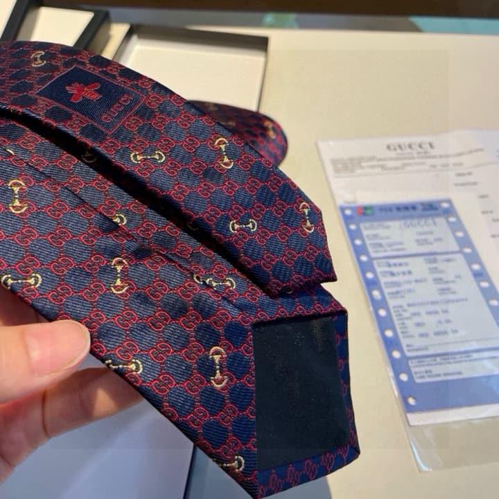 Dior Men's CD Logo Jacquard Tie in Black