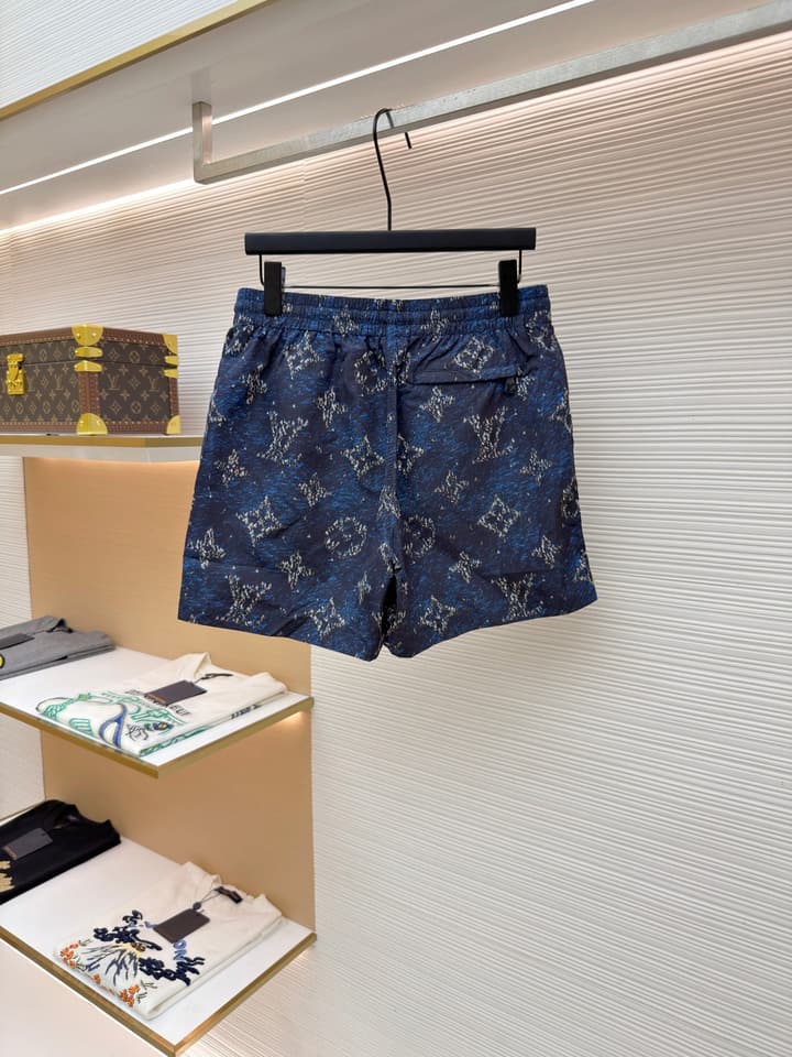 Louis Vuitton Monogram Beach Drawstring Shorts in Blue