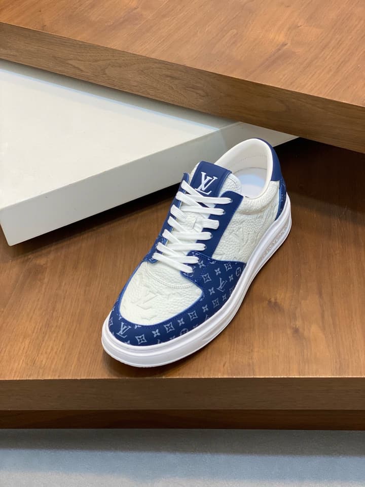 Louis Vuitton Nappa Leather Lightweight Sneakers in All White