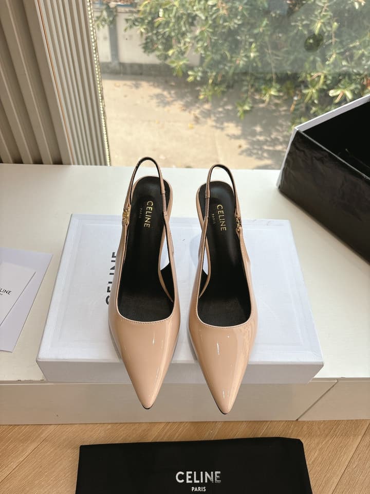 Celine Runner Platform Sneakers – 2025 Spring/Summer Collection in Burgundy Patent