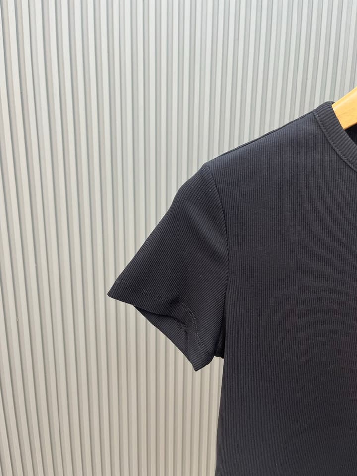 Fendi Roma Embroidered Knit T-Shirt in Black