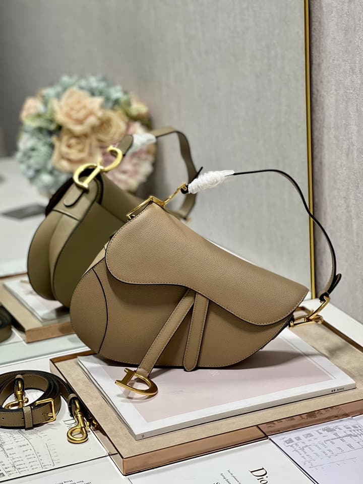 Dior Classic Saddle Bag in Apricot