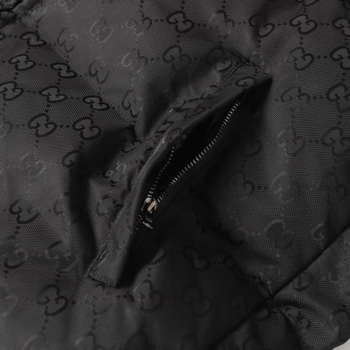 Gucci GG Monogram Hooded Puffer Jacket in Black Gg Monogram Puffer