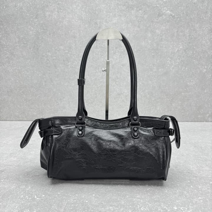 Balenciaga Le City East-West Motorcycle Bag – 2024 Early Autumn Collection in Classic Black