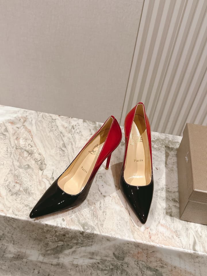 Christian Louboutin Platform Heeled Sandals – 2025 SS Show Model in Black Suede
