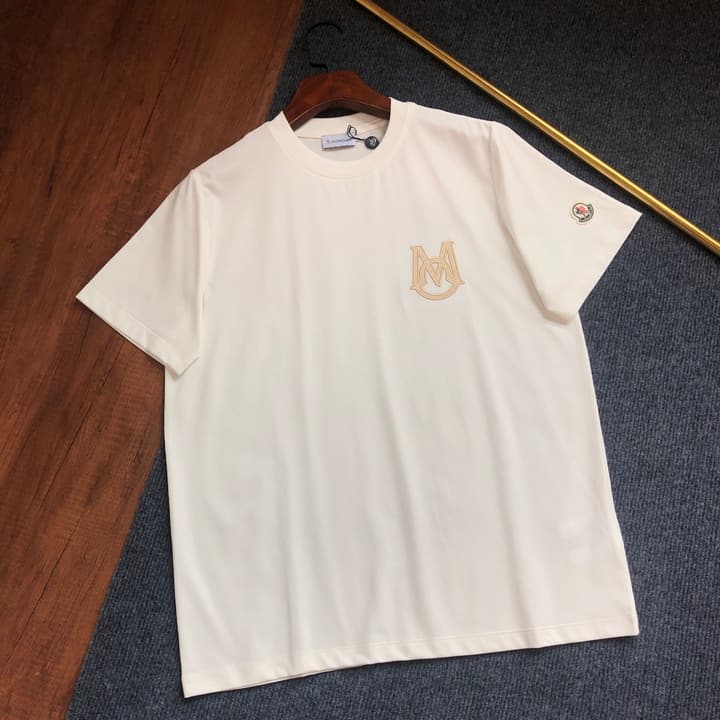 Moncler Embroidered Logo T-Shirt – 2026SS in Classic Black