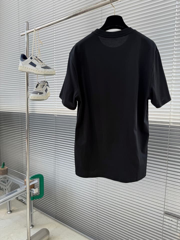 Loewe Embroidered Cotton T-Shirt in Classic Black