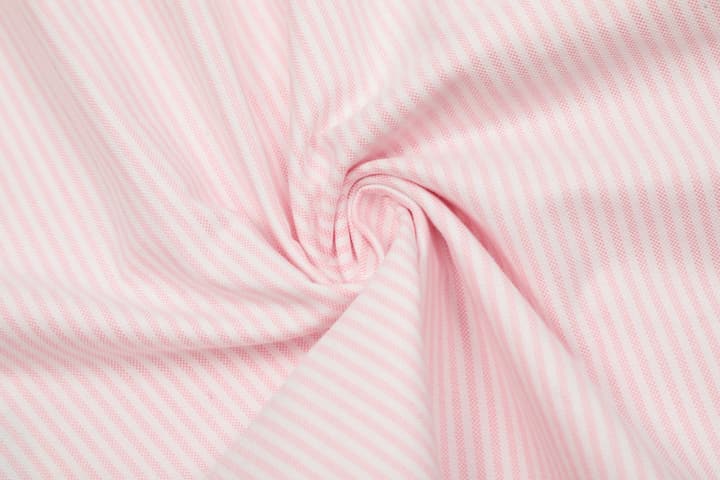 AMI Paris Small Heart Embroidered Striped Long Sleeve Shirt in Blue Stripe