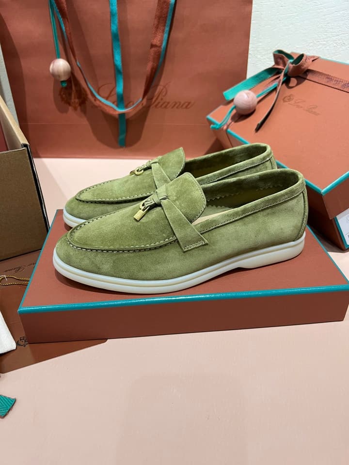 Loro Piana My Charms Suede Loafers