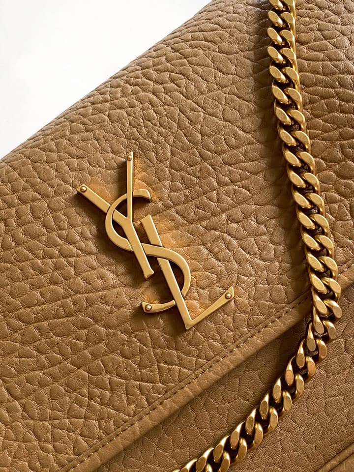 Saint Laurent Niki Medium Flap Bag in Gold
