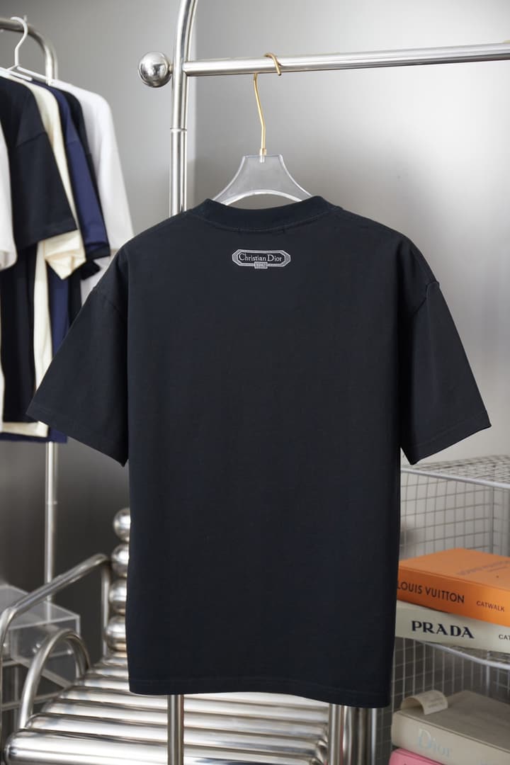 Dior Cloud Warhorse Logo Embroidered T-Shirt – Early Spring Year of the Horse Limited Edition – 26SS in Black
