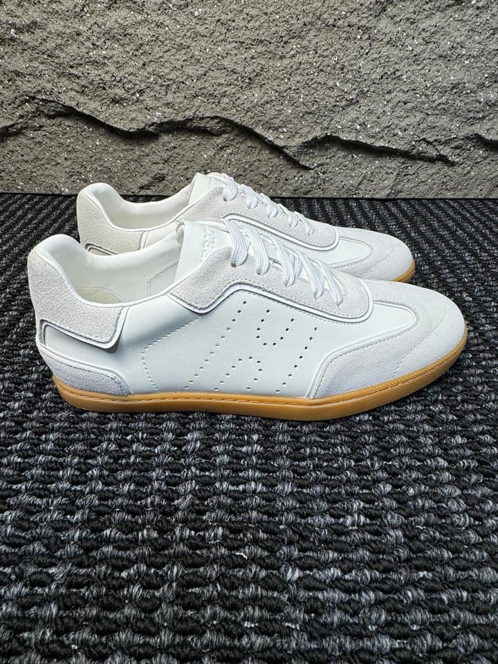 Hermès Laser-Punched H Nappa Calfskin Sneakers in Black