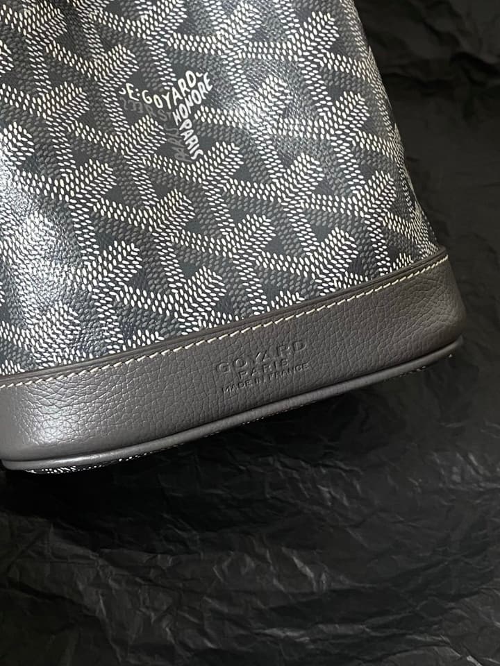 Goyard Petit Flot Mini Bucket Bag in Grey Goyardine