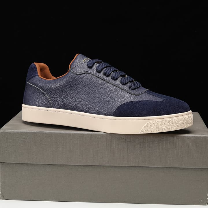 Brunello Cucinelli Men's Colorblock Driving Shoes – New Collection in Black Leather And Suede