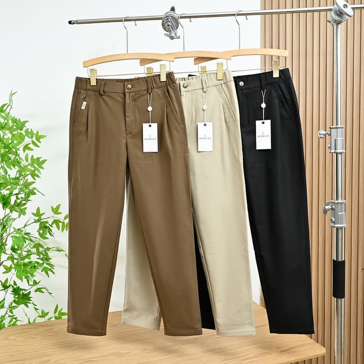 Moncler Spring Business Cotton Stretch Trousers – 25SS in Black