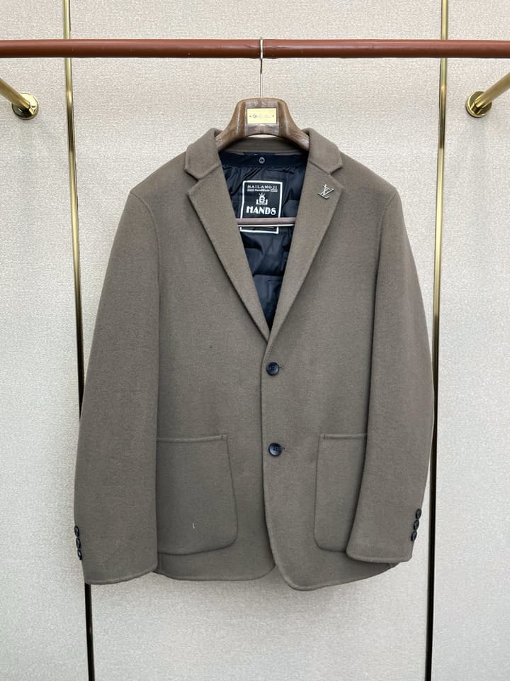 Louis Vuitton Detachable Down Wool Blazer in Dark Navy