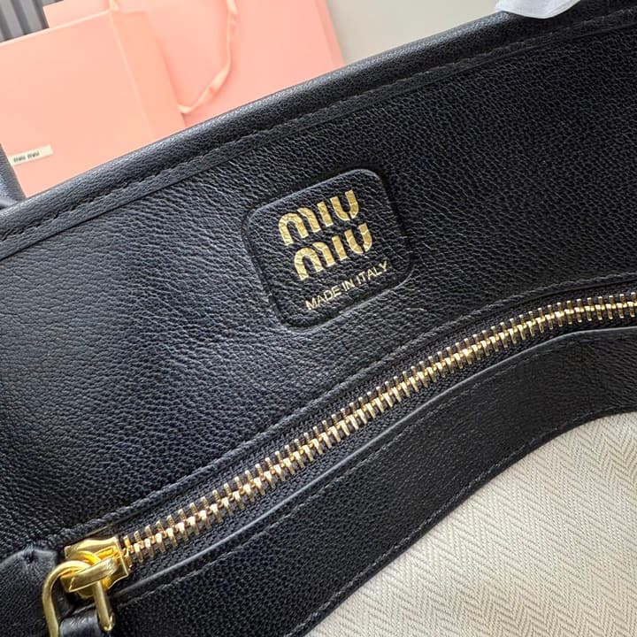 Miu Miu Aventure Leather Shoulder Bag