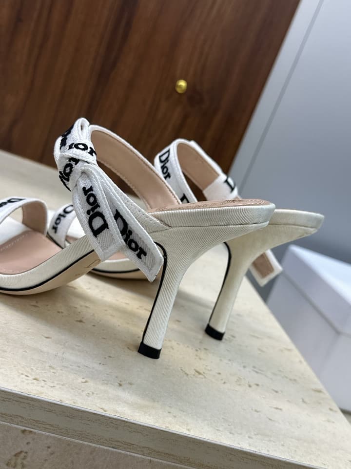 Dior J'Adior Dentelle Jelly Bow Pumps – 2026 Early Spring Collection in Black High Heel