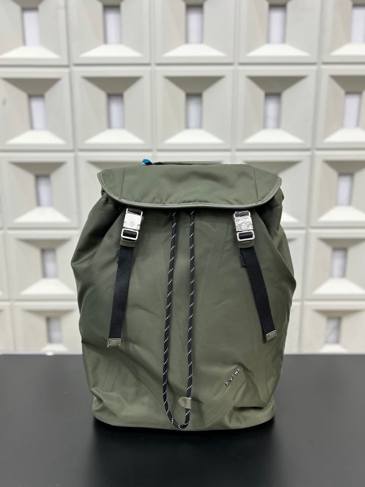 RIMOWA Signature Series Flap Drawstring Backpack in Classic Black