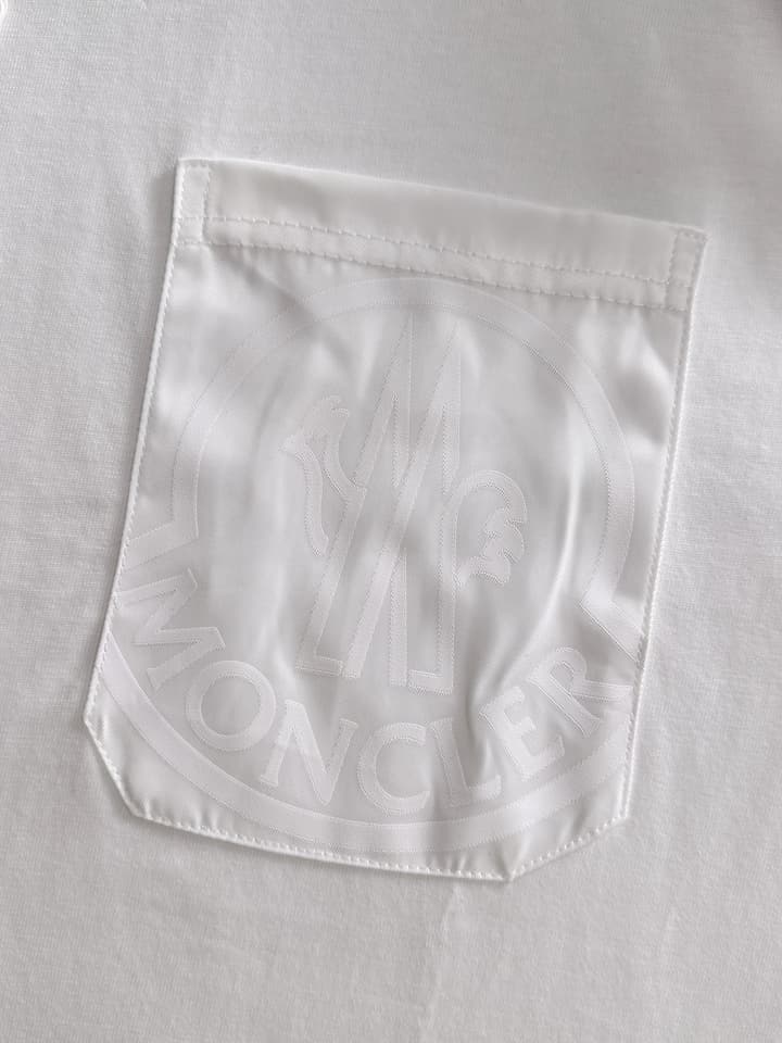 Moncler Woven Pocket Embroidery Logo T-Shirt – 2025SS in Black