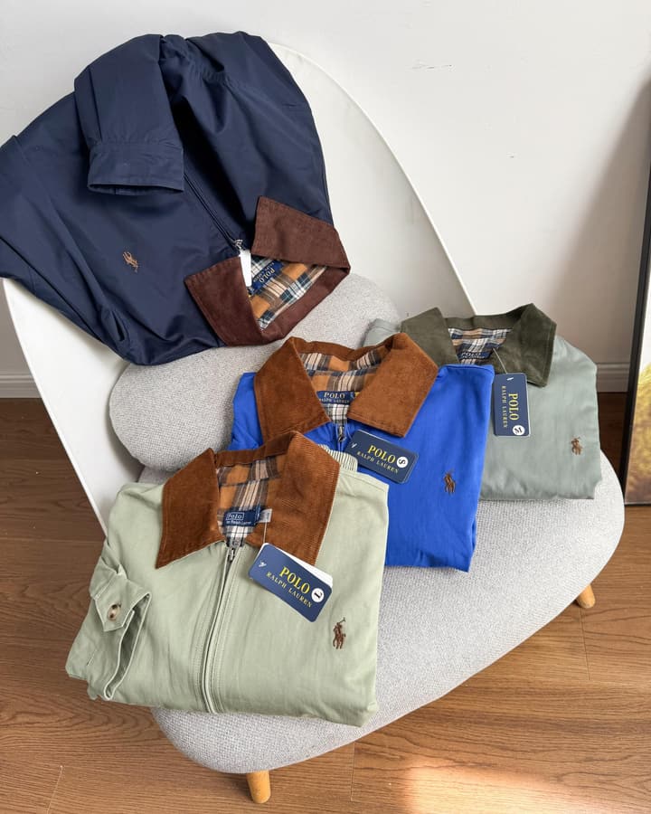 Ralph Lauren Campus Collared Jacket in Blue
