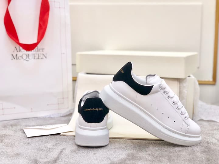 Alexander McQueen Classic Platform White Sneakers