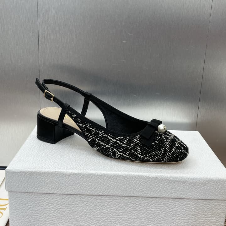 Dior Ballet Cannage Low-Heel Ballerina Flats – 2024 Spring/Summer Collection in Black Patent