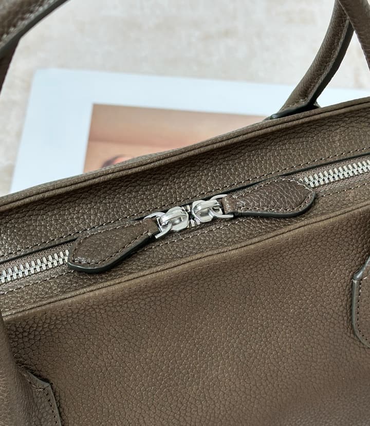 The Row Agnes 15 Leather Bowling Bag