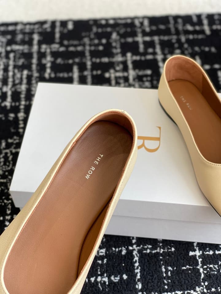 The Row Mary Jane Ballet Flats – 25SS Spring/Summer Collection in Charcoal