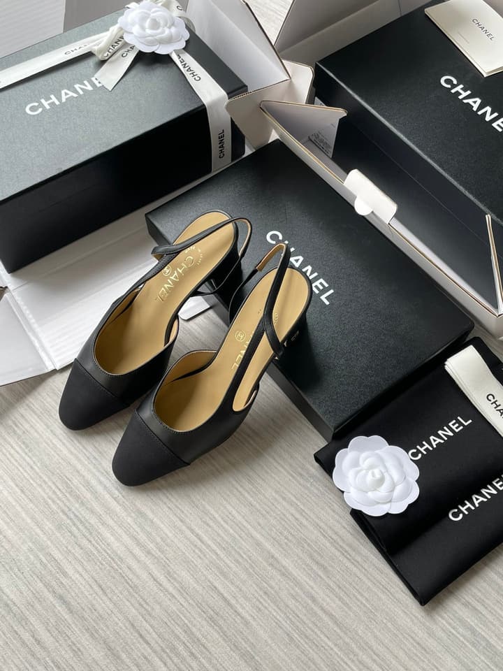 Chanel Slingback Sandals