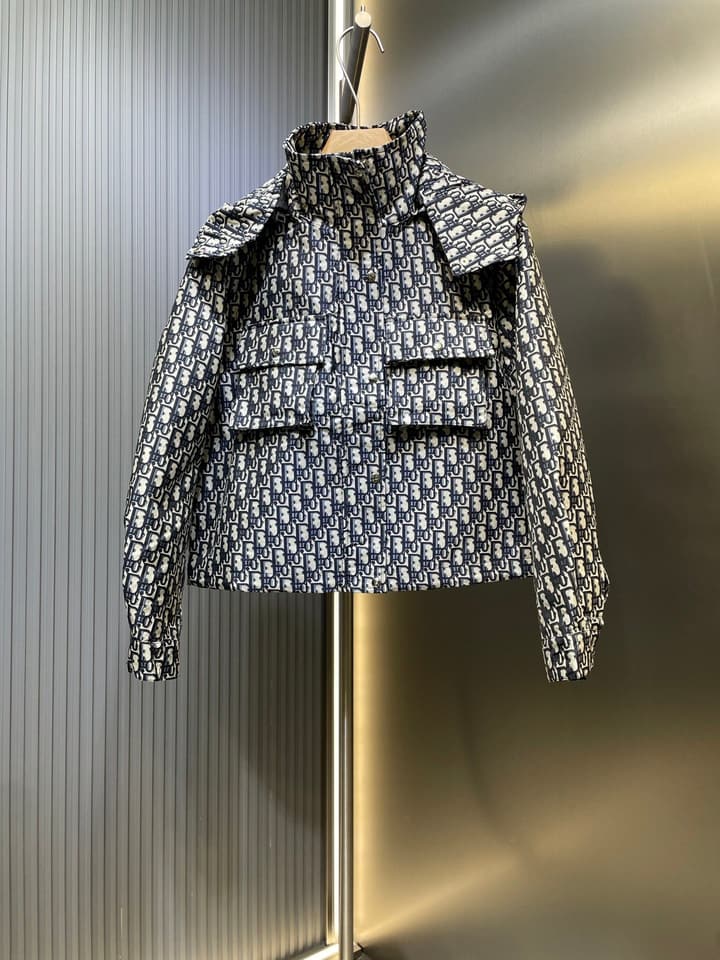 Dior Monogram Jacquard Hooded Jacket – 25FW in Dior Oblique Pattern