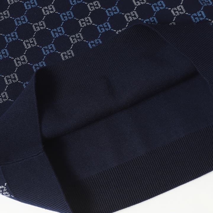 Gucci GG Double-Sided Wool Cardigan – 2025FW in Navy Blue Gg Monogram Sweater