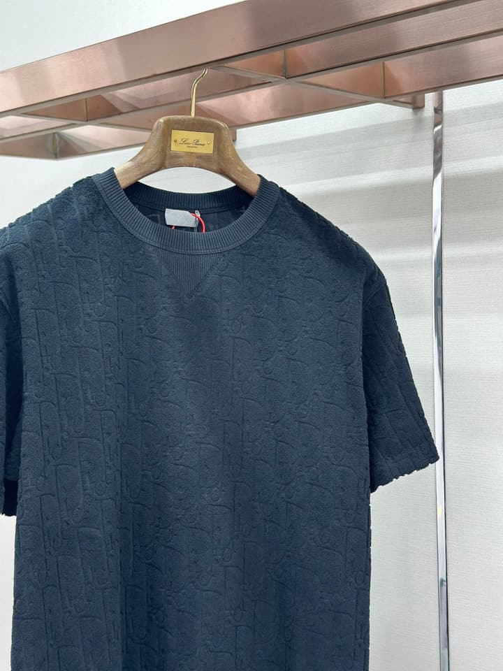 Dior Oblique Jacquard Loose Fit T-Shirt in Black