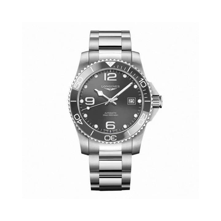 Longines Conquest HydroConquest Automatic Watch in Black Dial Steel Band