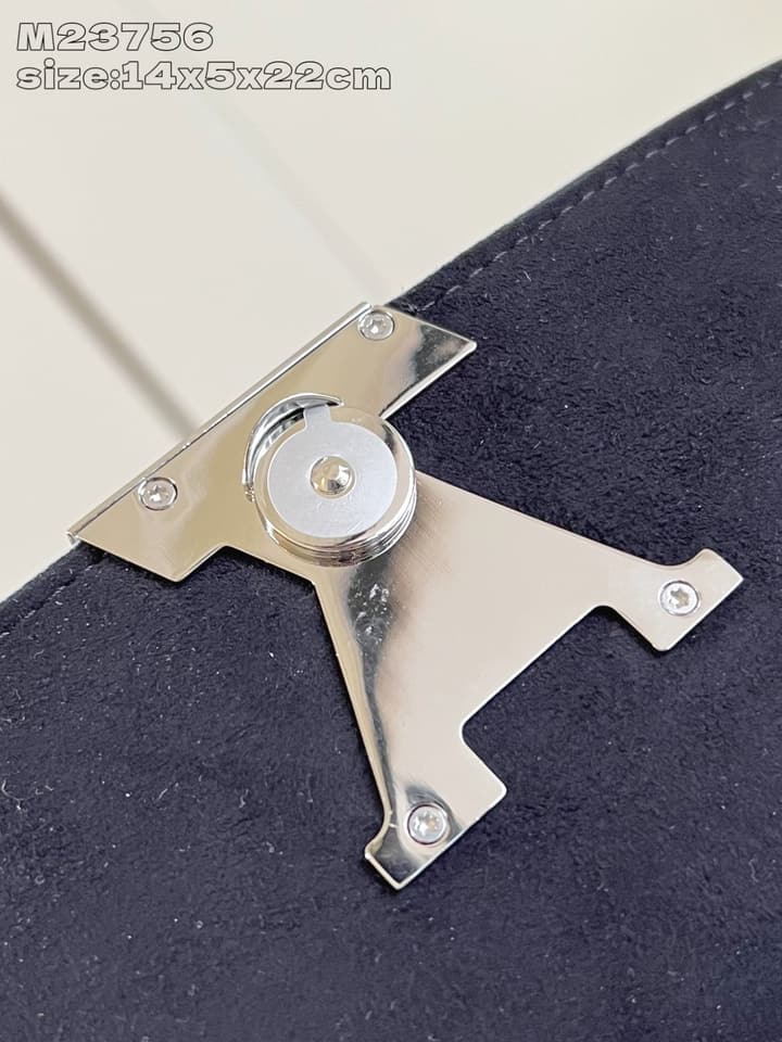 Louis Vuitton Pochette Louise Chain Bag in Beige