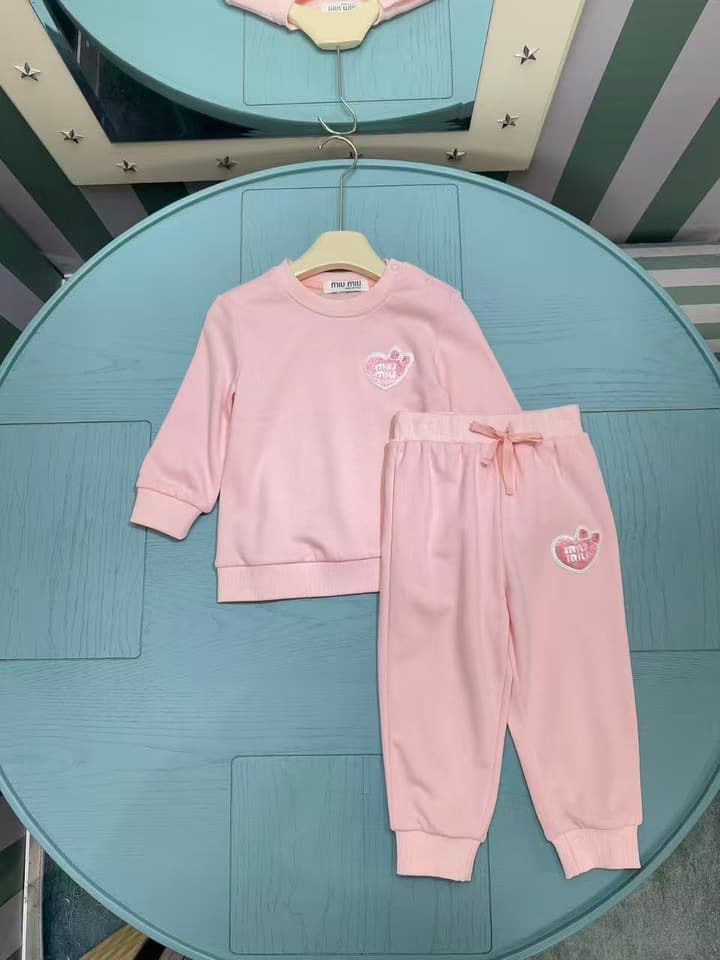 Kenzo Infant Two-Piece Set – 2025SS – Kids Collection in Light Pink Set