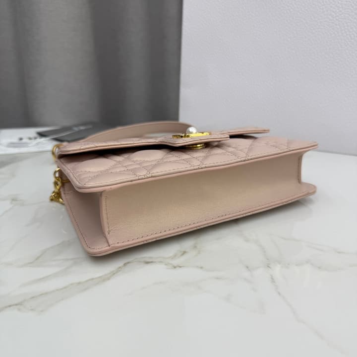 Dior Jolie Mini Chain Bag – 2025FW in Dusty Rose