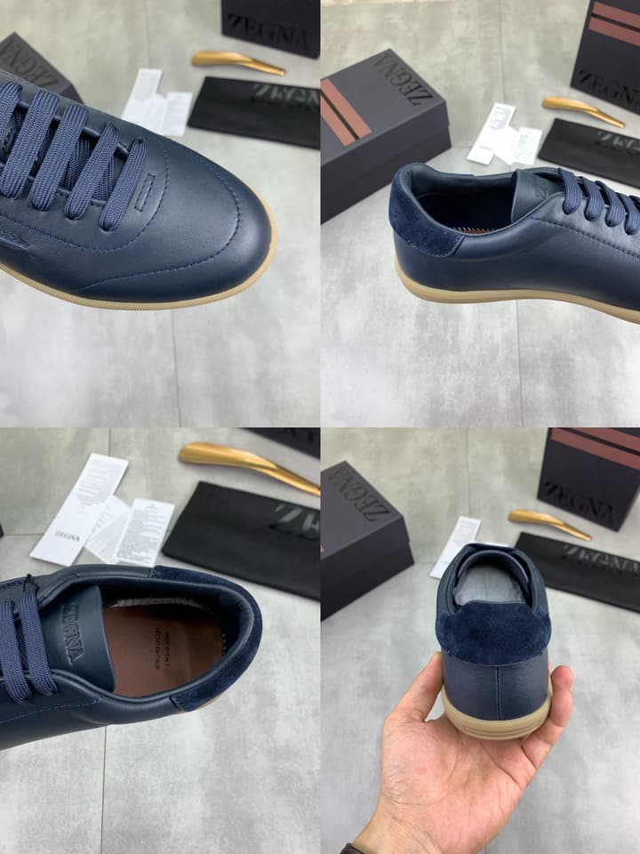 Zegna 232 Suede Calfskin Sneakers