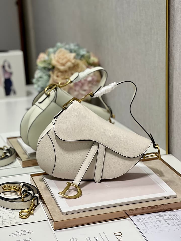 Dior Classic Saddle Bag in Apricot