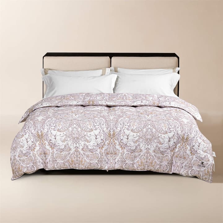 Celine Home Arc de Triomphe Down Comforter in Beige Tan Arc Pattern