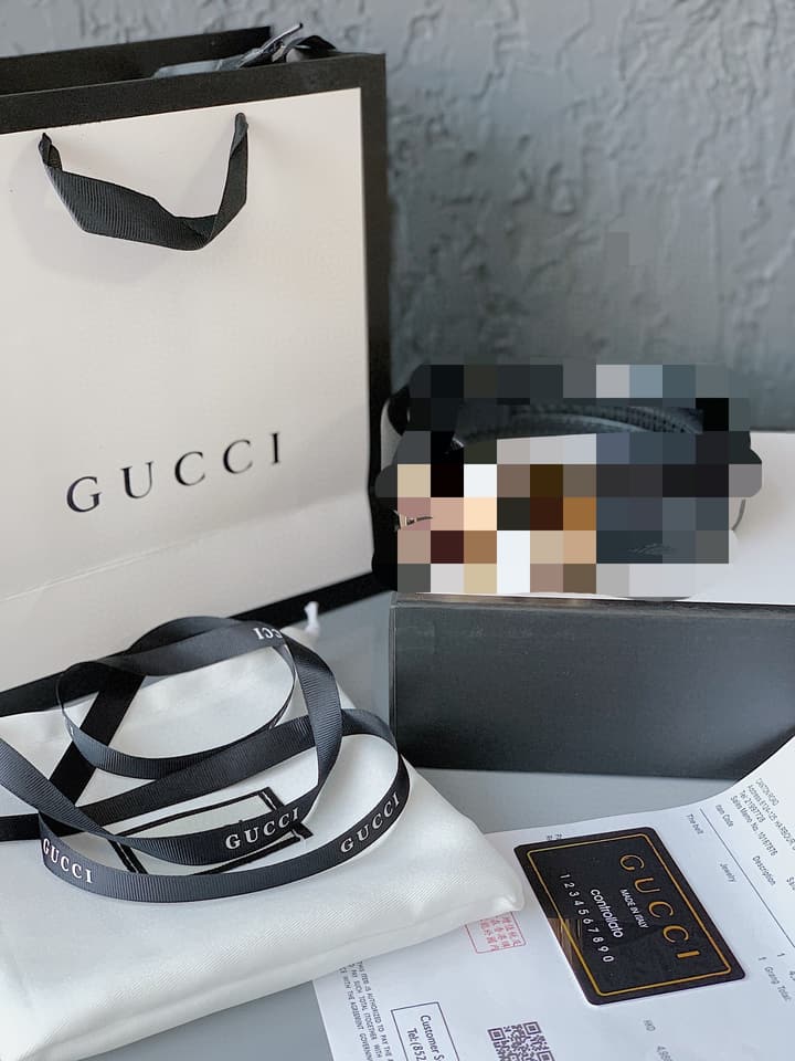 Gucci Calfskin Leather Belt