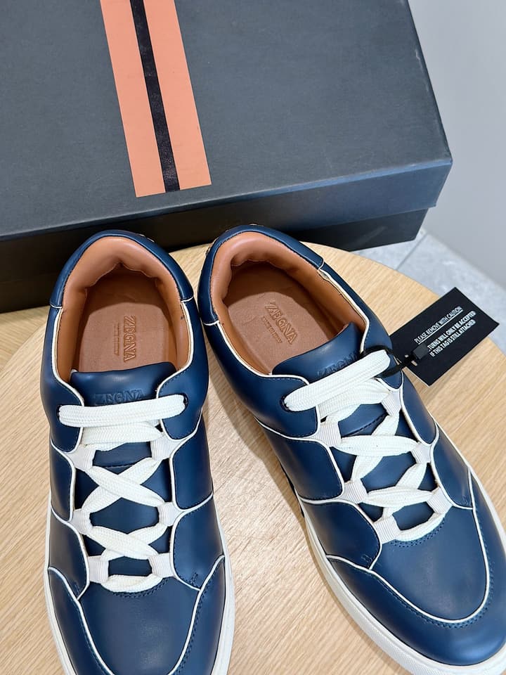 Zegna Tiziano Couture Sneakers in Black With Matching Laces