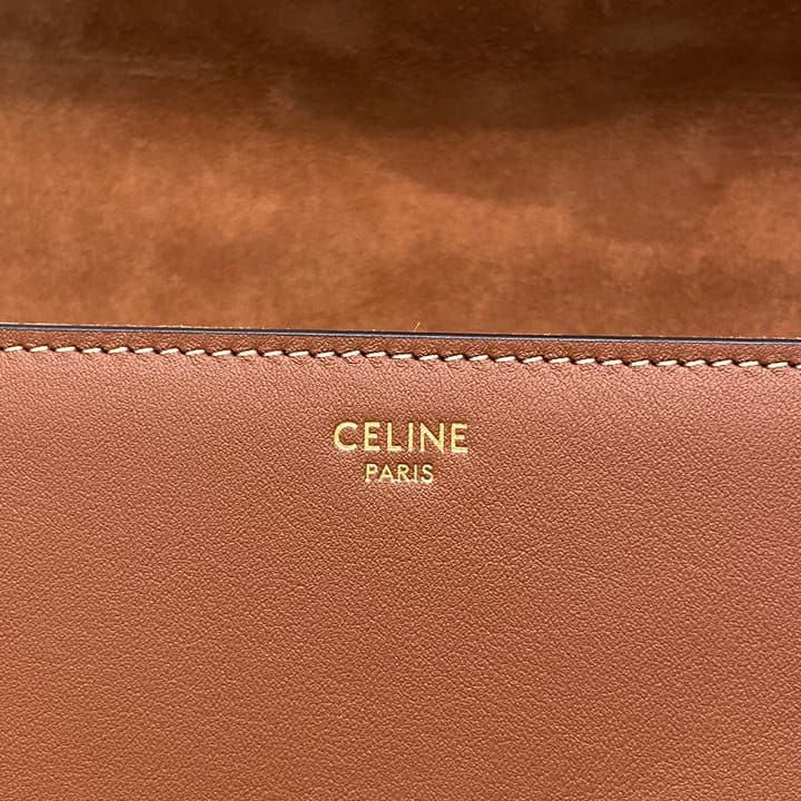 Celine Teen 16 Crossbody Bag in Black Leather