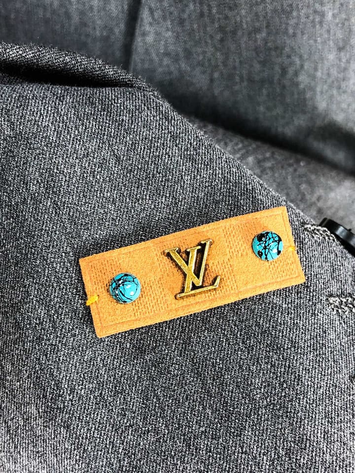 Louis Vuitton Men's Slim Fit Blend Suit Set – Autumn/Winter Collection in Dark Gray