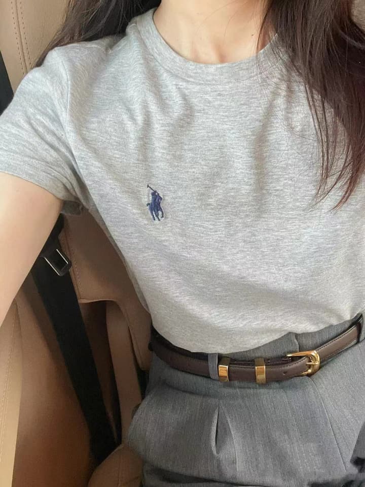 Ralph Lauren Pony Logo Crewneck T-Shirt in Black